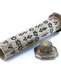 Hexagonale Wierookhouder - Mango Hout