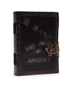 Leren Notitieboek - Lege Pagina's - Journey (7x5") - Donkerbruin