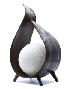 Natuurlijke Kokosnoot Lamp - Chocolade Wrapover Twist