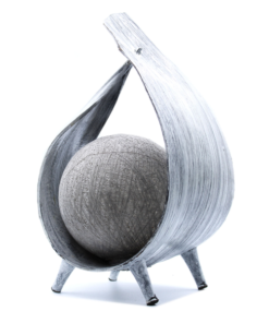 Natuurlijke Kokosnoot Lamp - Greywash Wrapover