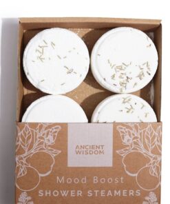 Zen Shower Steamers - Therapy Wellness Quartet - Mood Boost (White)